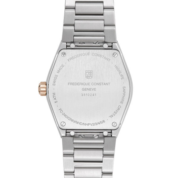 Highlife 31 mm quartz en acier inoxydable plaqué or rose et diamants