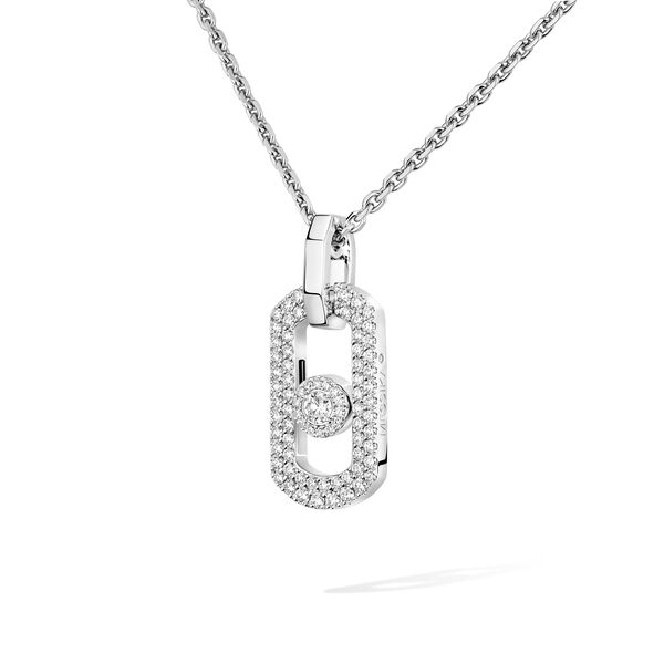 So Move White Gold and Diamond Pav&eacute; Pendant