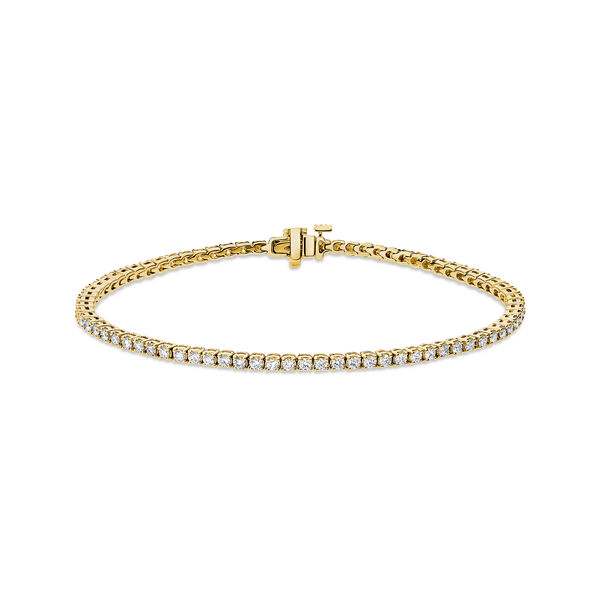 2.50 ct Diamond and Yellow Gold Bracelet