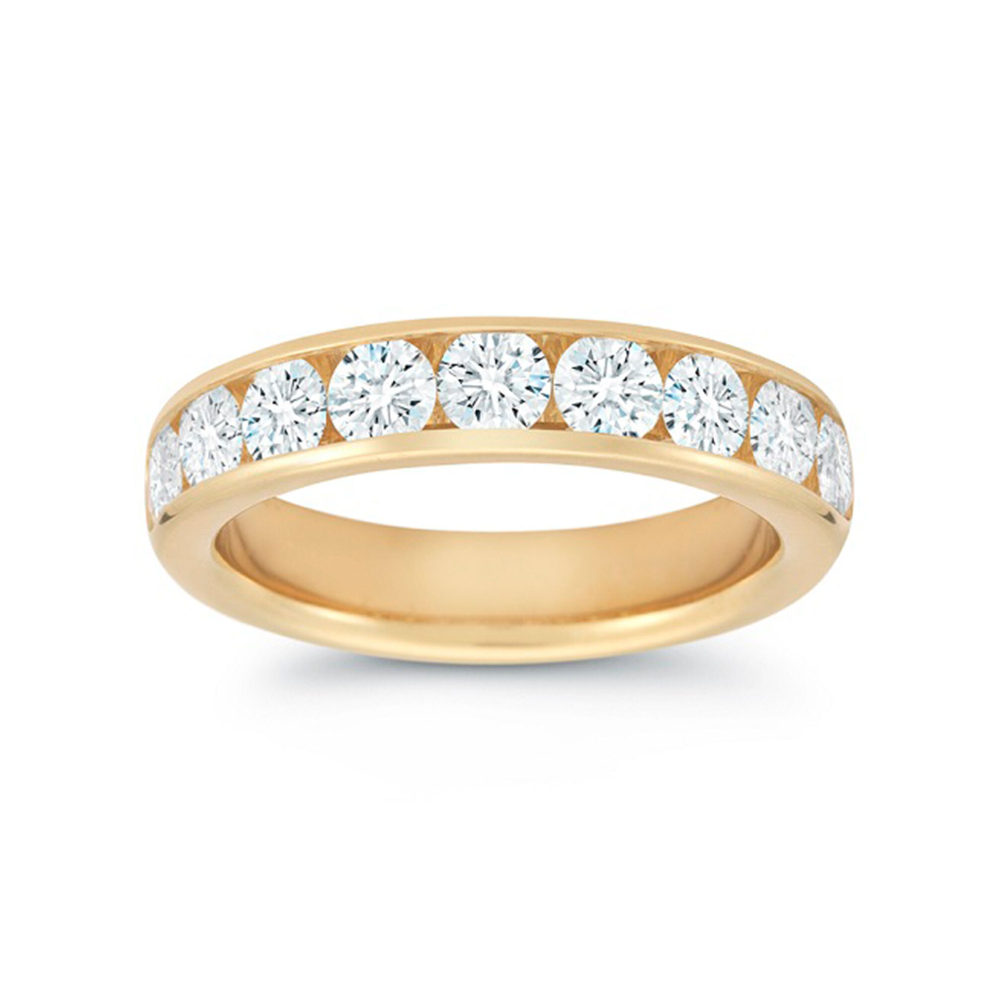 Diamond Yellow Gold Wedding Band Birks