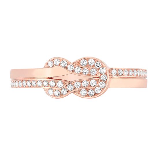 Chance Infinie Rose Gold Diamond Pavé Ring image number 0