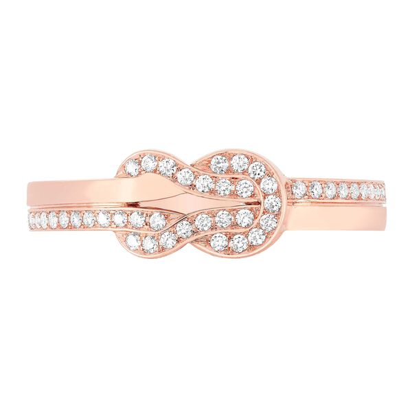 Chance Infinie Rose Gold Diamond Pavé Ring