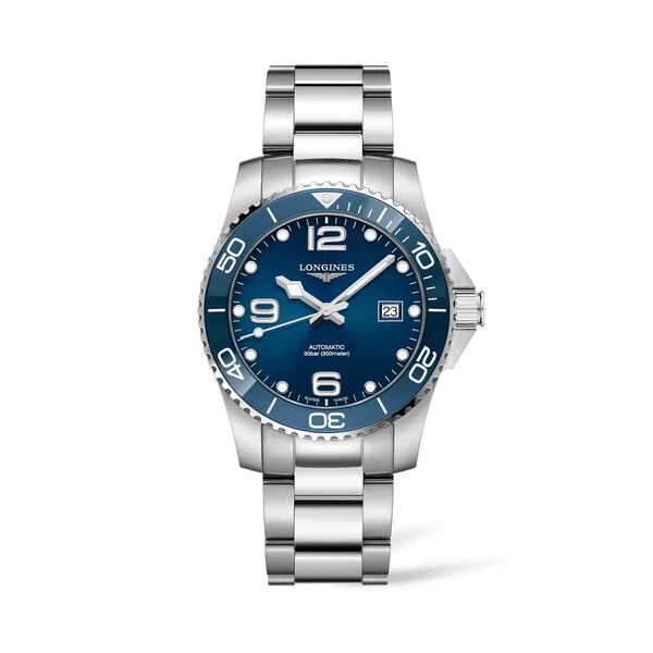 41mm Automatic Stainless Steel Ceramic Bezel Sunray Blue Dial
