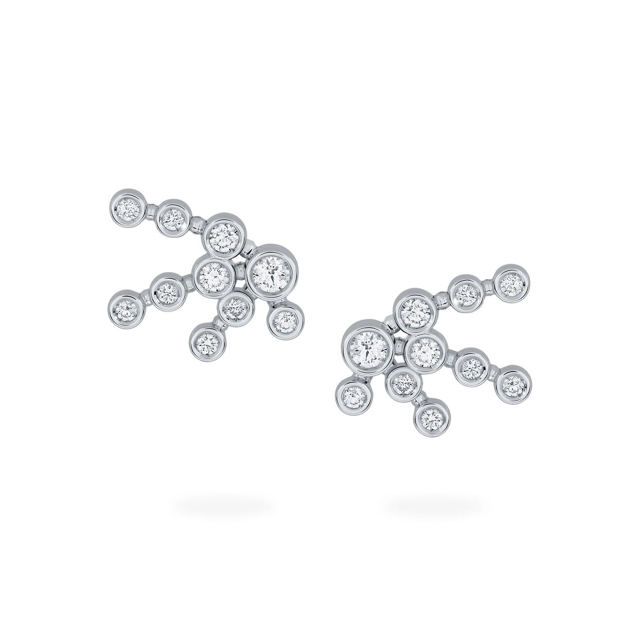 bijoux birks splash diamond cluster earrings image number 1