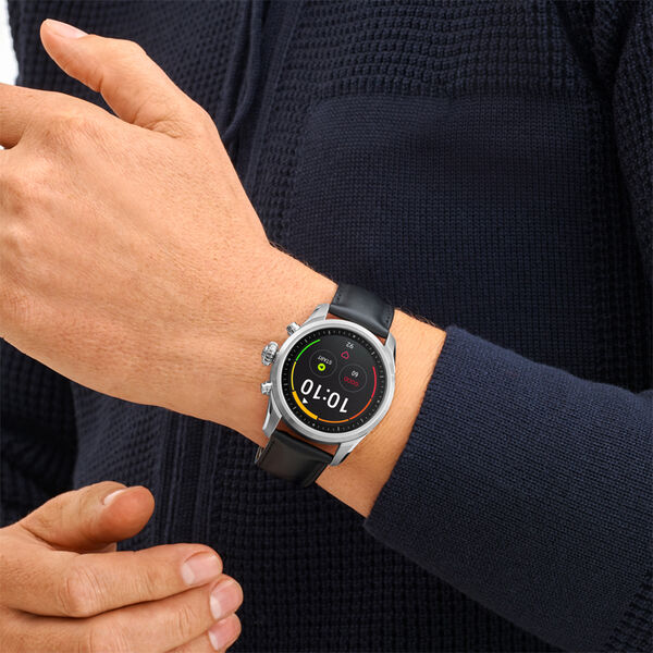 Summit 2 42mm acier inoxydable et cuir