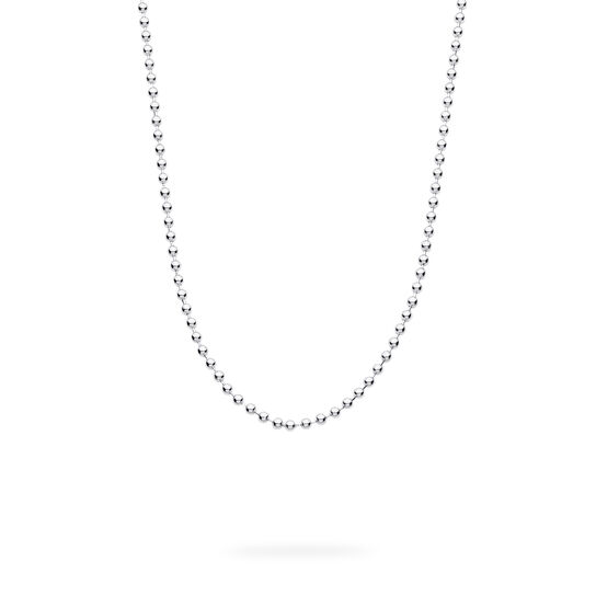 Birks Essentials Sterling Silver Beaded Chain Necklace image number 0