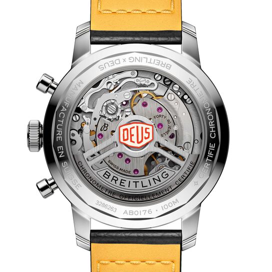 /Breitling AB01765A1B1X1 Top Time B01 Deus Automatic Chronograph 41 mm Stainless Steel Back image number 1