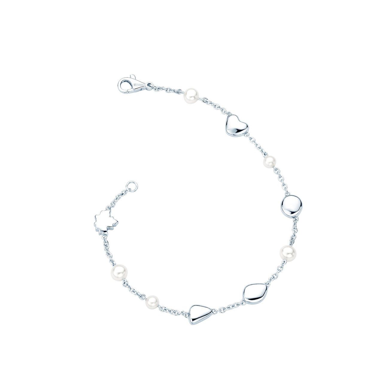 Birks Pebble Bracelet de perles en argent sterling image number 0