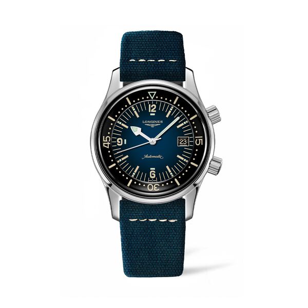 The Longines Legend Diver Watch 42 mm automatique en acier inoxydable