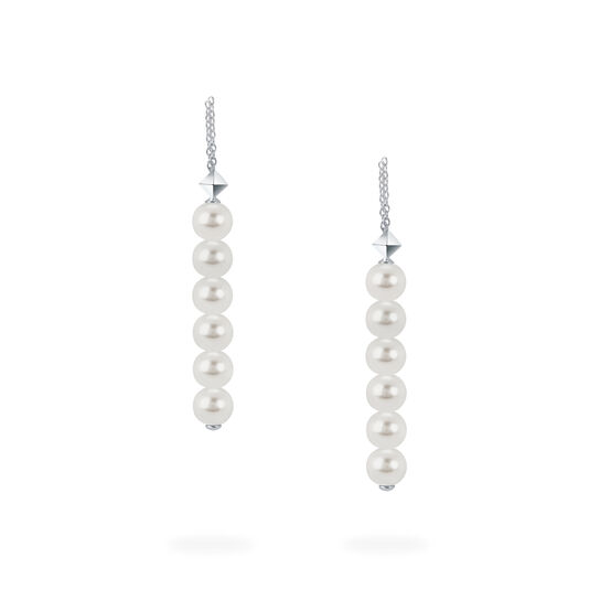 bijoux birks rock pearl freshwater pearl chain earrings image number 2