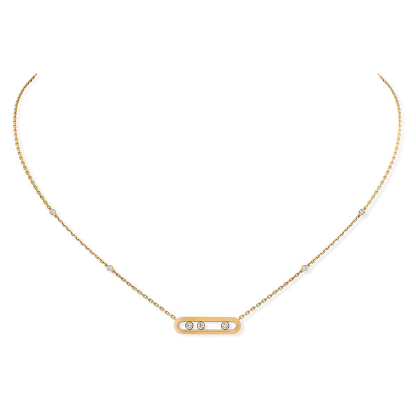 Pendentif Baby Move en or jaune avec diamants