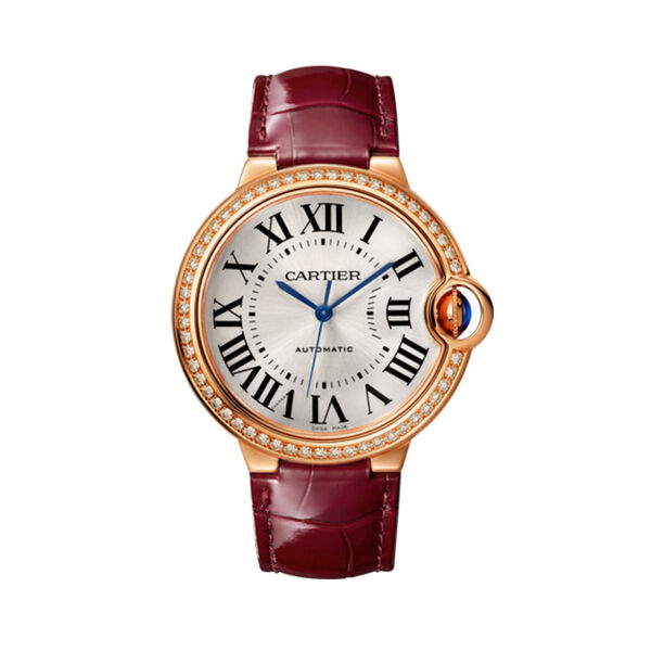 Ballon Bleu de Cartier 36 mm automatique en or rose et diamants