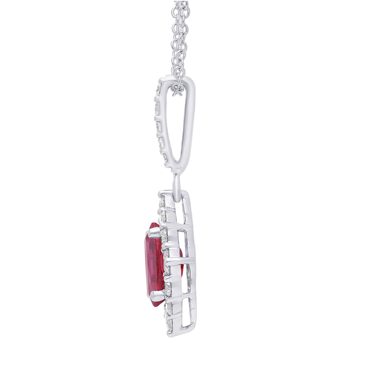 maison birks oval ruby diamond halo fancy pendant sg12185p 8x6 ru side image number 1