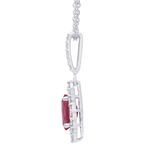 maison birks oval ruby diamond halo fancy pendant sg12185p 8x6 ru side image number 1