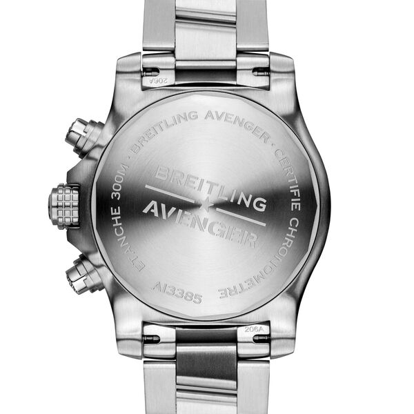 Avenger chronographe 43 acier - noir