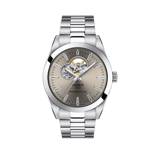 Tissot Gentleman 40 mm automatique Open Heart en acier inoxydable image number 0
