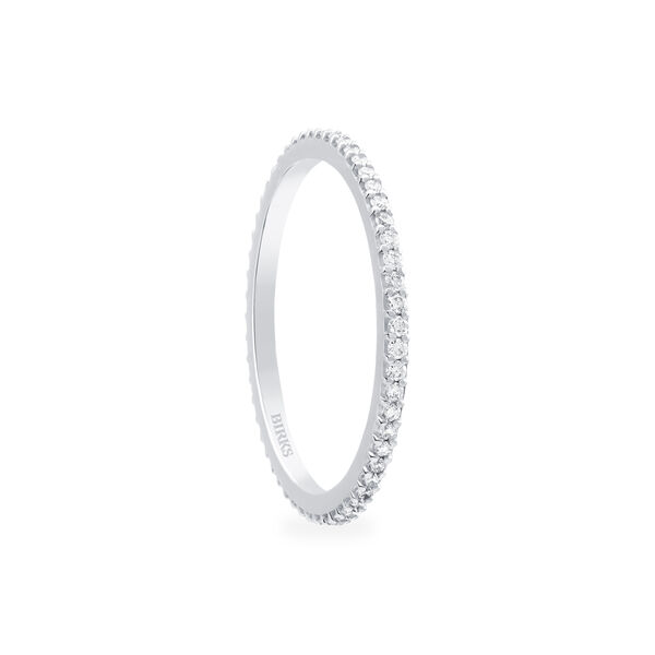 Stackable Diamond Rosée du Matin Ring, White Gold