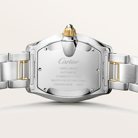 Cartier Roadster 42 x 35 mm automatique en acier et or jaune, moyen mod&egrave;le image number 5