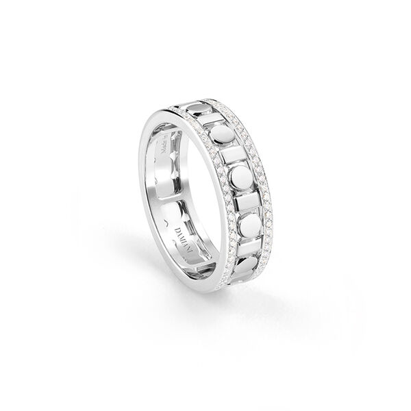 Belle Époque Reel White Gold and Diamond Pavé Ring
