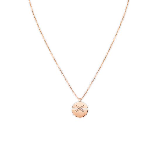 Chaumet Jeux De Liens Harmony Medium Rose Gold Diamond Necklace image number 0