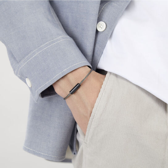 7g Brushed Ceramic Cable Bracelet image number 1
