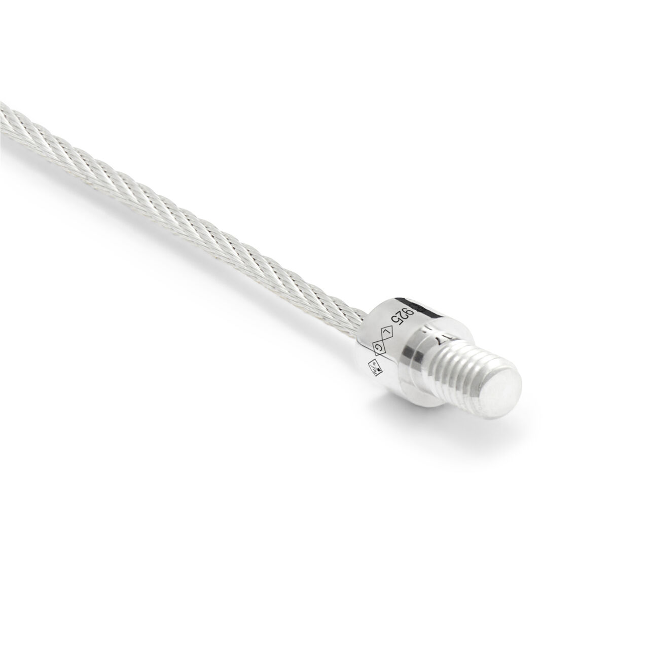 7g Polished Silver and Yellow Gold Cable Bracelet image number 3