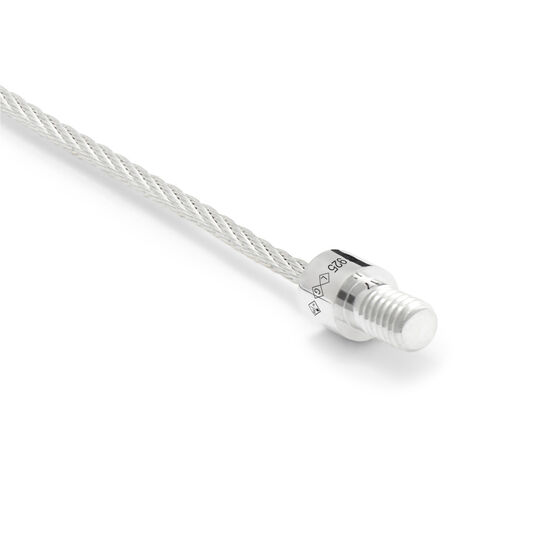 7g Polished Silver and Yellow Gold Cable Bracelet image number 3