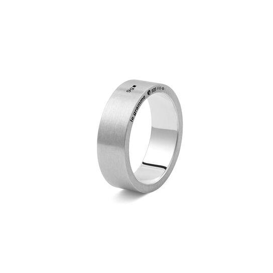 9g Brushed Silver Ribbon Ring image number 2
