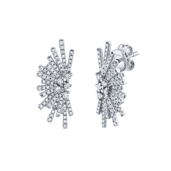 White Gold Earrings with Diamonds