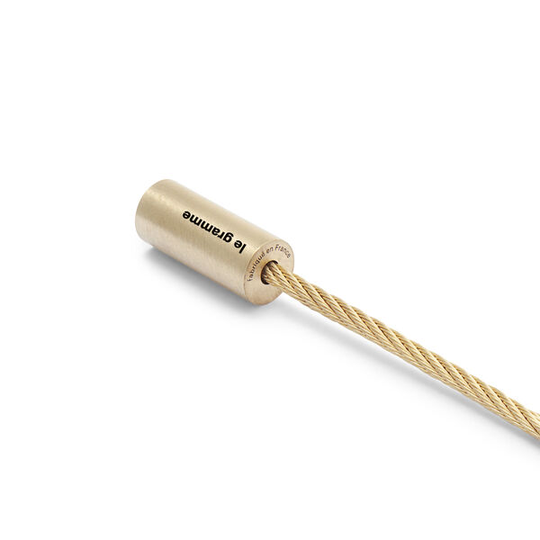 11g Brushed Yellow Gold Cable Bracelet