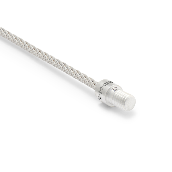9g Brushed Silver Cable Bracelet