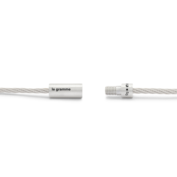 9g Brushed Silver Cable Bracelet