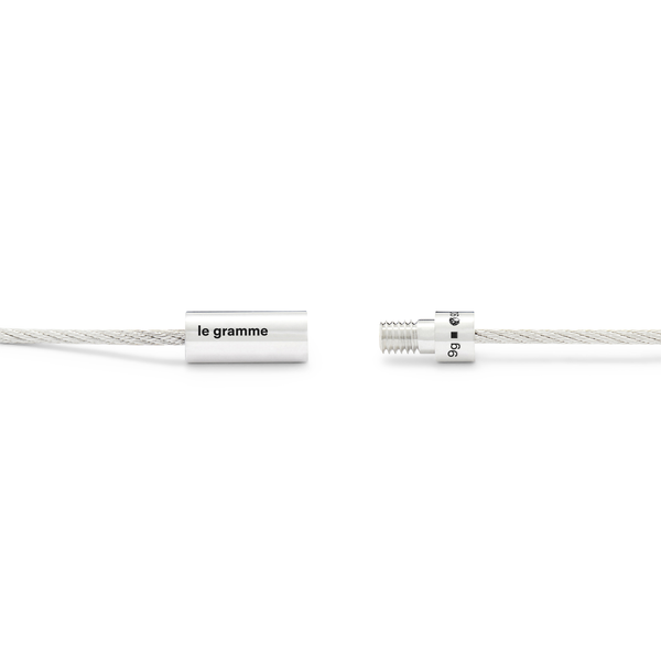 9g Polished Silver Double Cable Bracelet