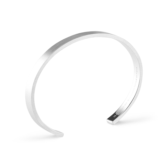 15g Brushed Silver Ribbon Bracelet image number 4