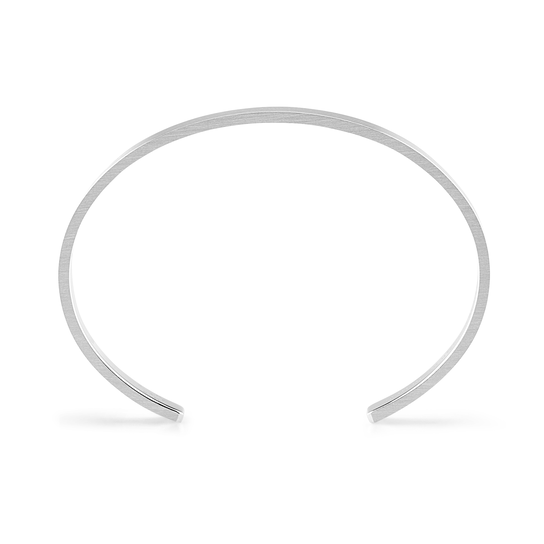 15g Brushed Silver Ribbon Bracelet image number 3