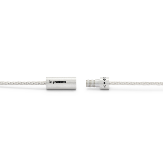 9g Brushed Silver Double Cable Bracelet image number 3