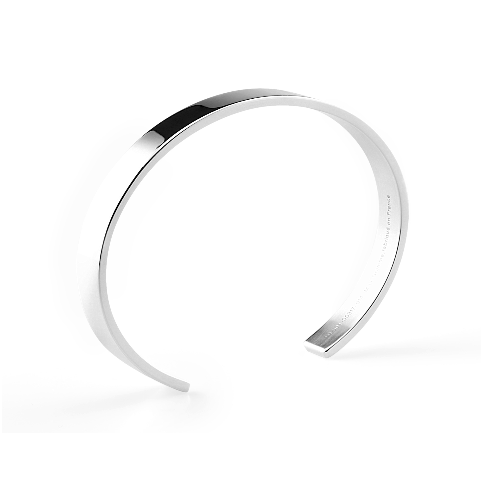 21g Polished Silver Ribbon Bracelet