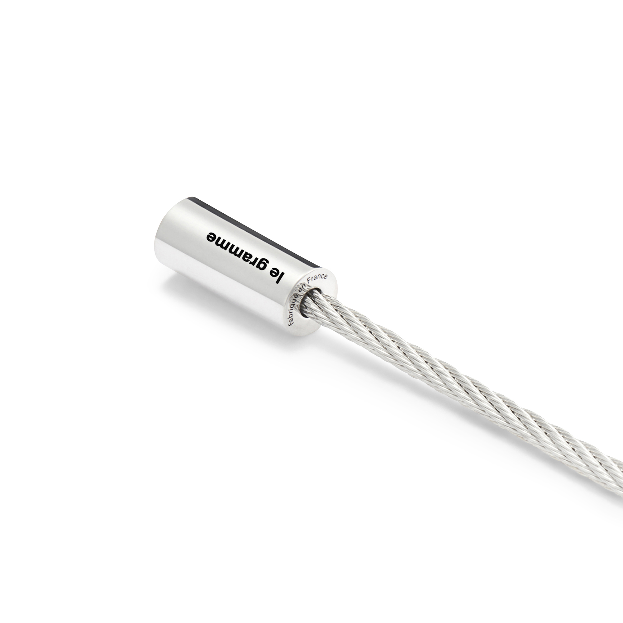 9g Polished Silver Cable Bracelet