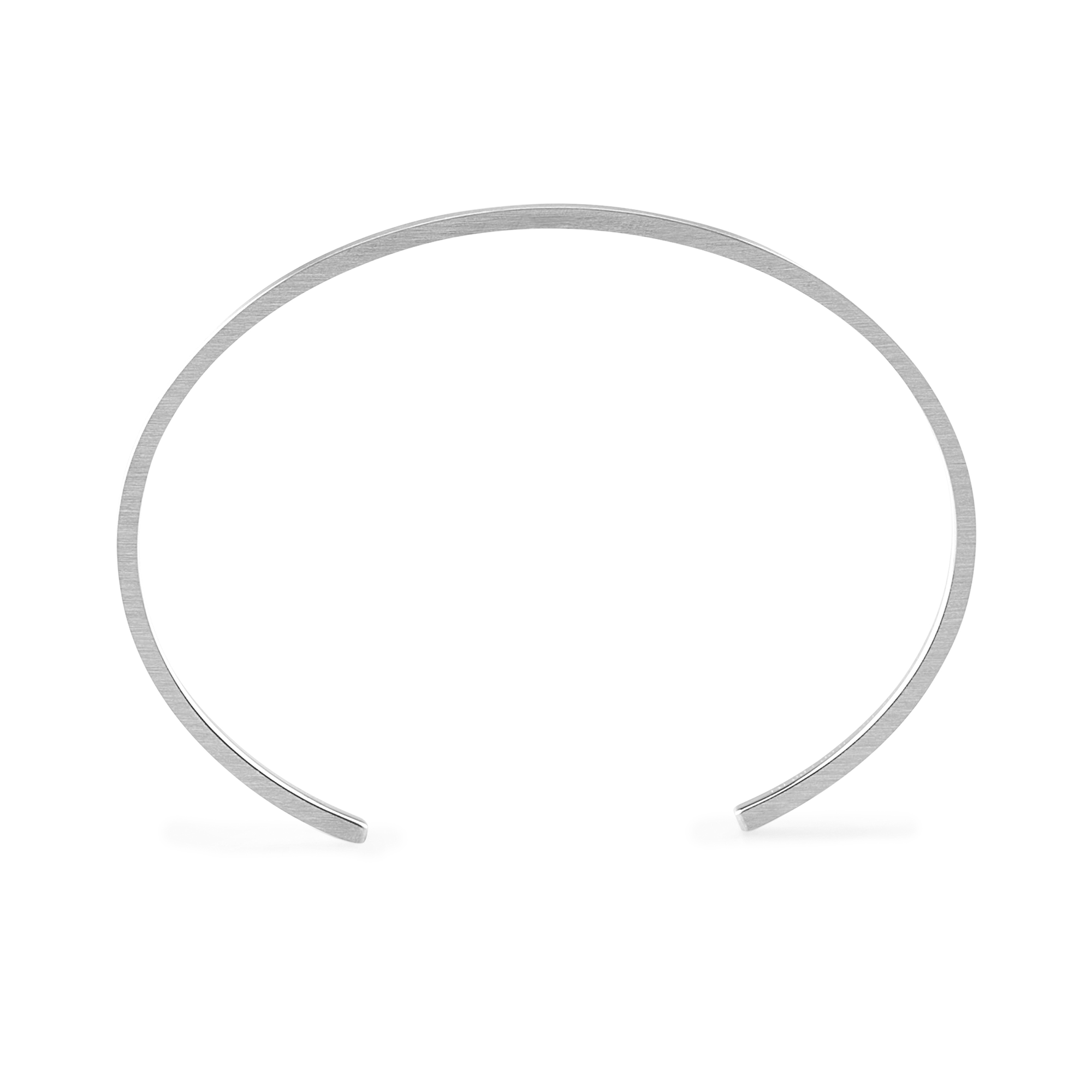 7g Brushed Silver Ribbon Bracelet