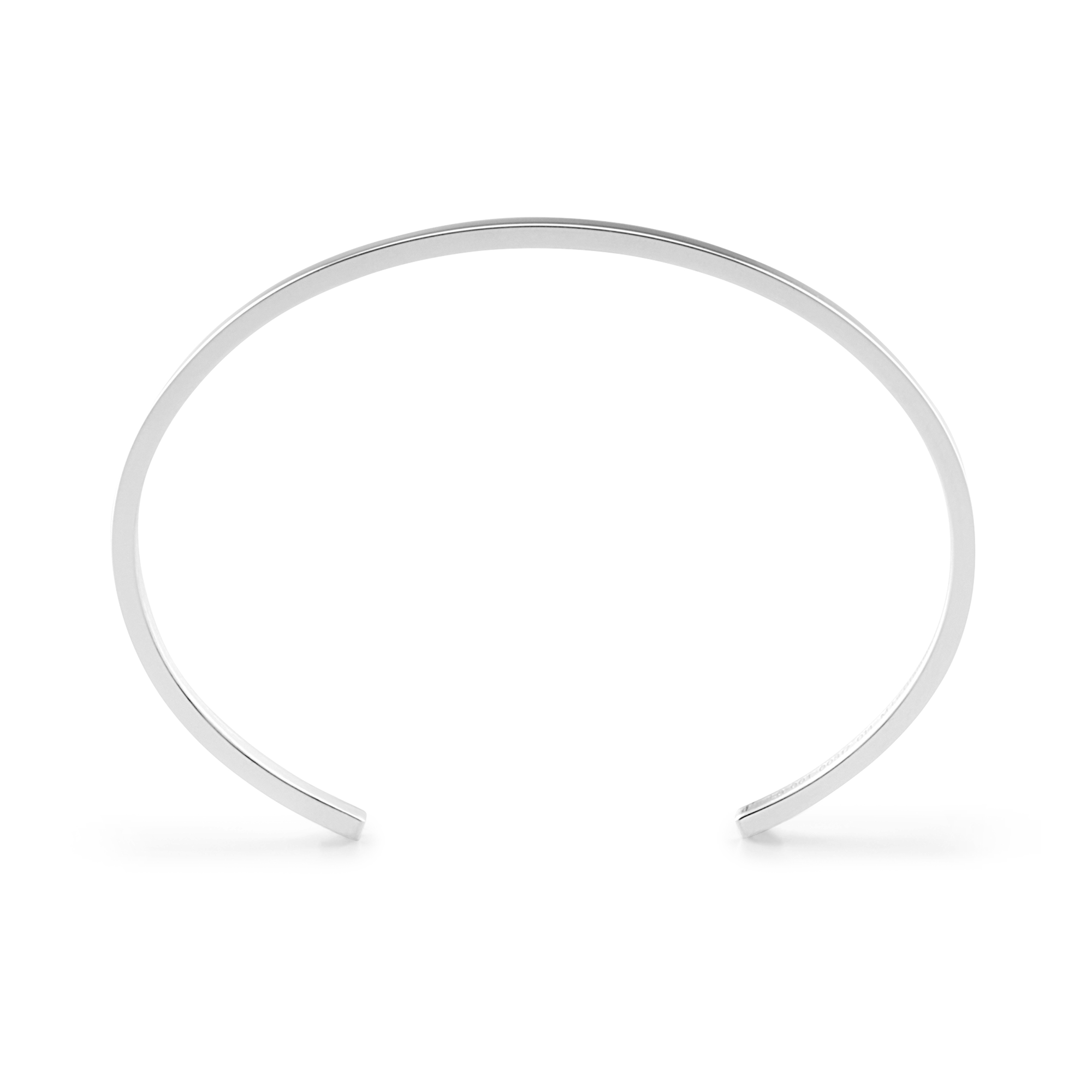 15g Polished Silver Ribbon Bracelet