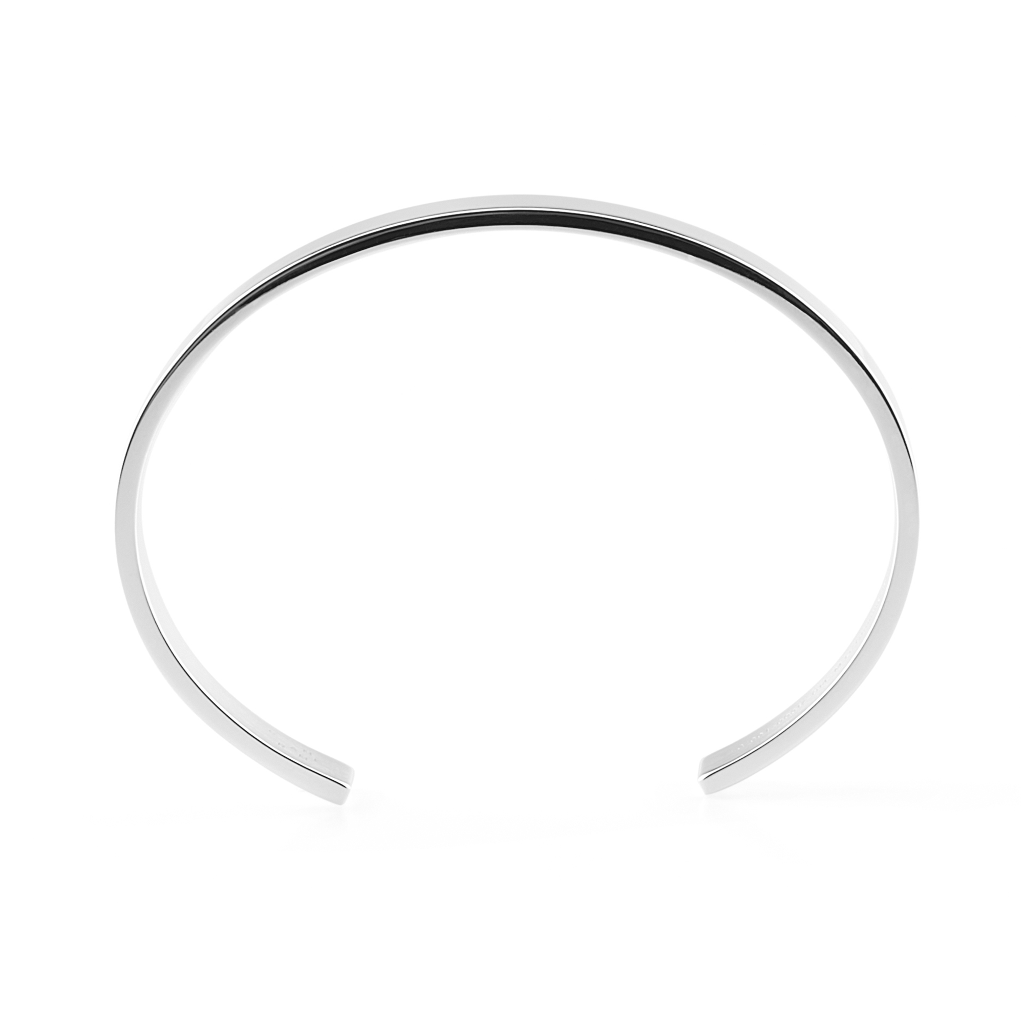 21g Polished Silver Ribbon Bracelet
