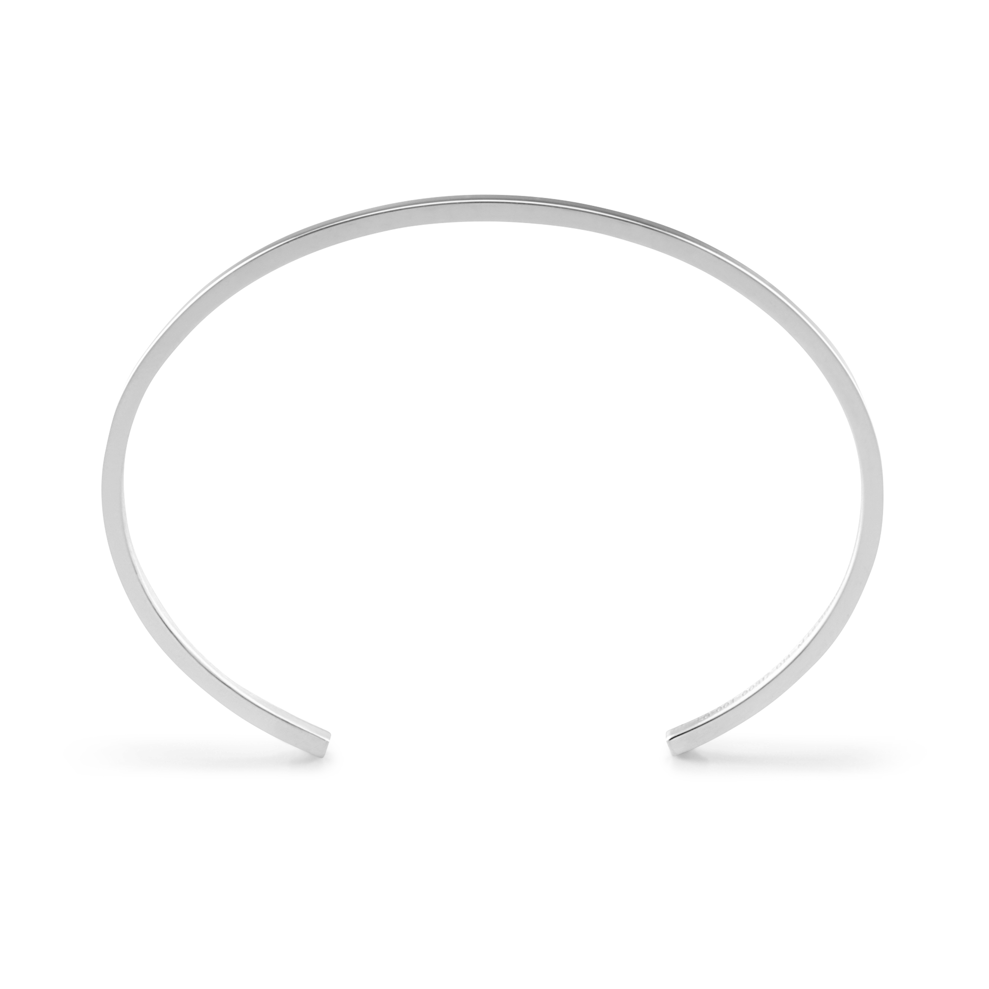 7g Polished Silver Ribbon Bracelet