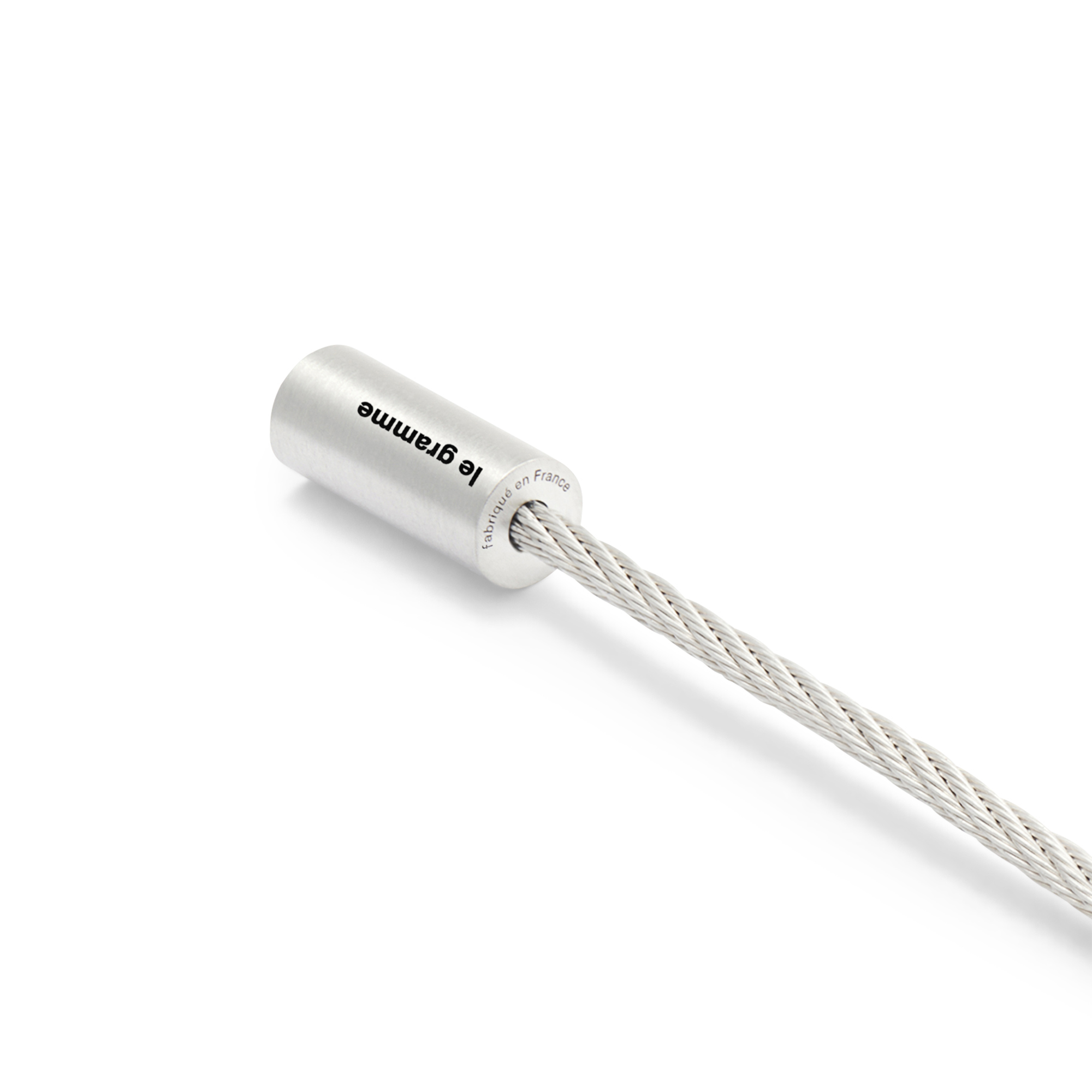 9g Brushed Silver Cable Bracelet