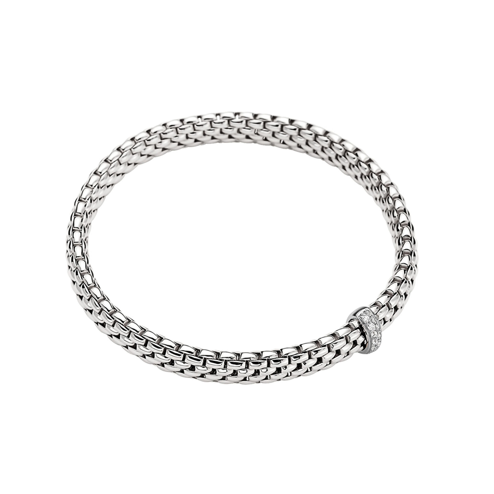 Vendome Flex'it White Gold and Diamond Pavé Bracelet
