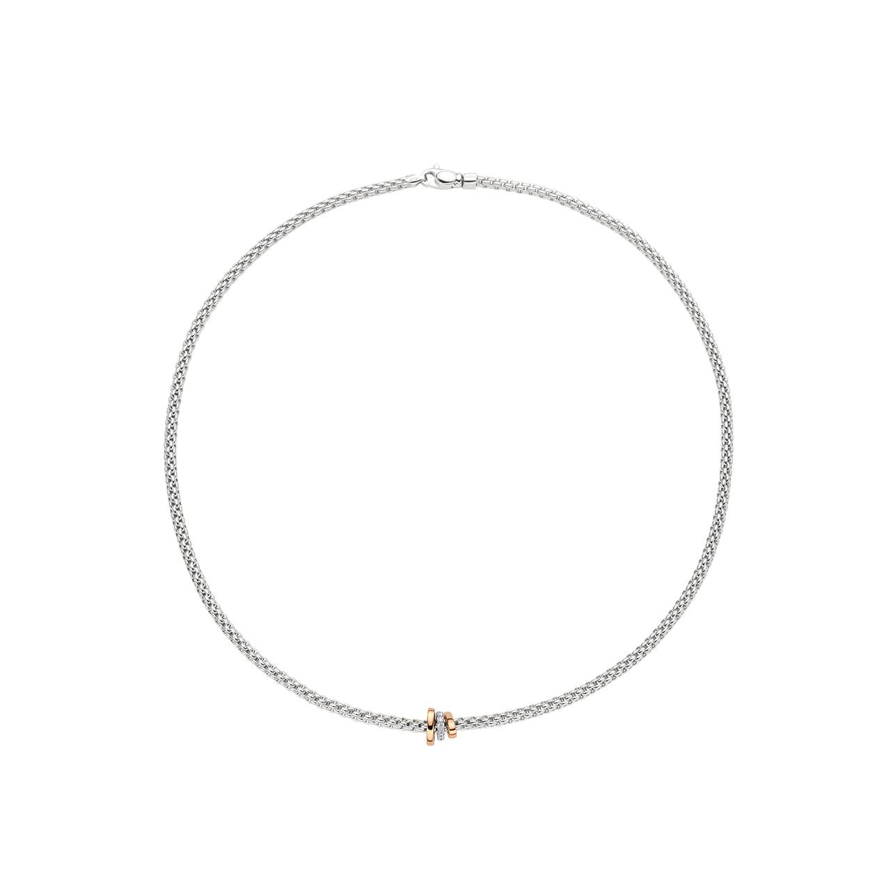 Fope Prima White Gold Necklace 744C BBR_B Front image number 1