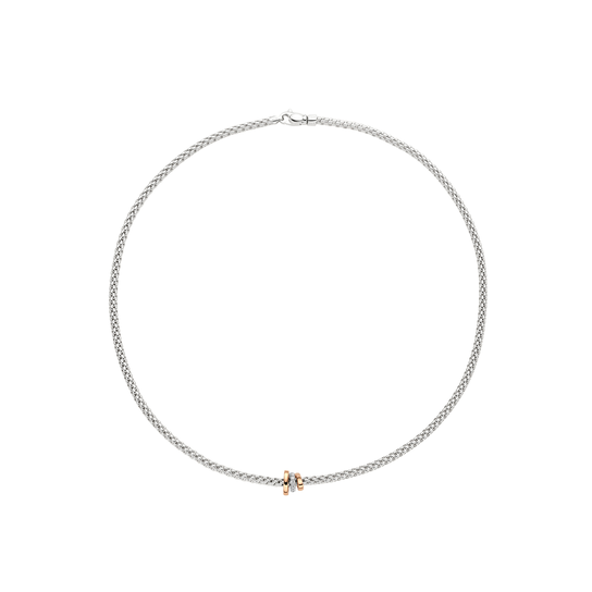 Fope Prima White Gold Necklace 744C BBR_B Front image number 1