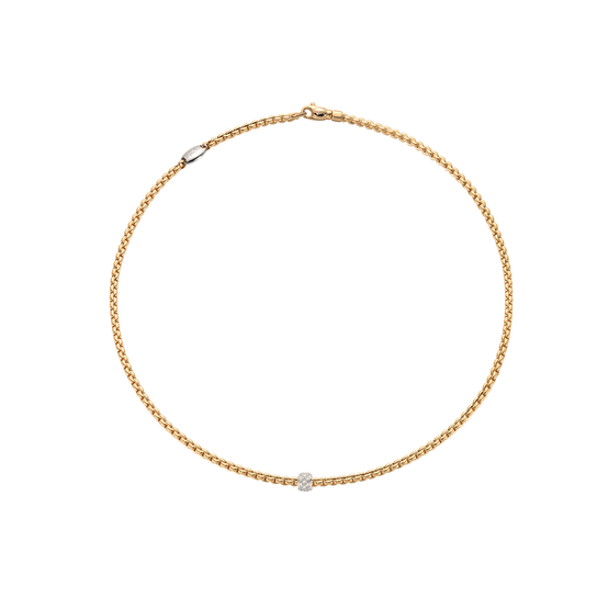 Fope Eka Yellow Gold Necklace 730C PAVE_GB Front image number 1