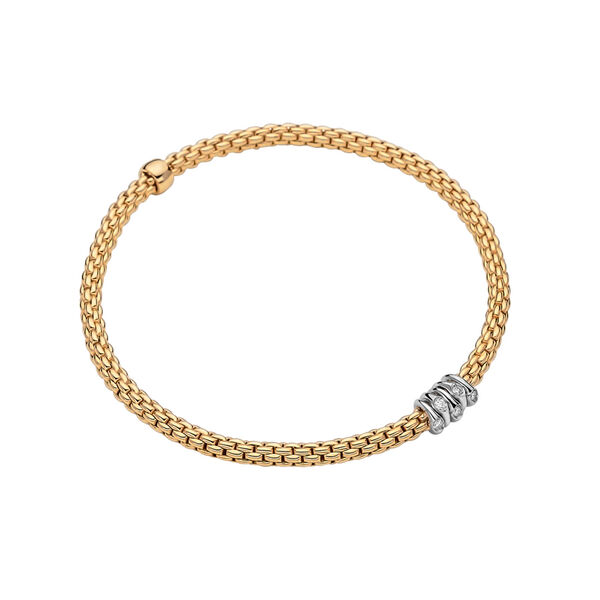 Bracelet Prima en or jaune avec diamants