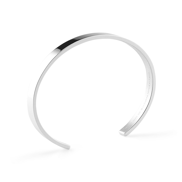 Bracelet ruban en argent poli 15g