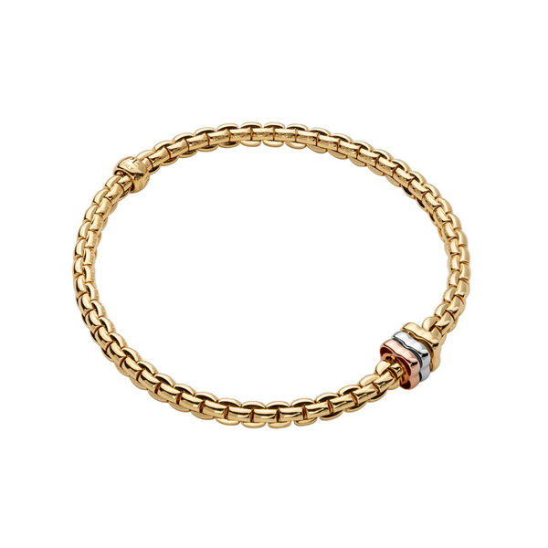 Bracelet Eka Flex'it Multi-rondelles en or jaune, très petit modèle